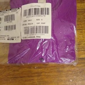 NWT J. Crew Clare Cardigan Bright Plum Magenta